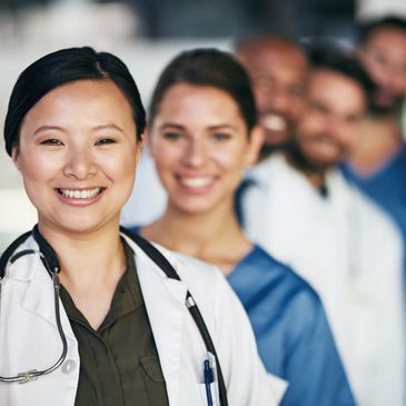 Nurse with patient